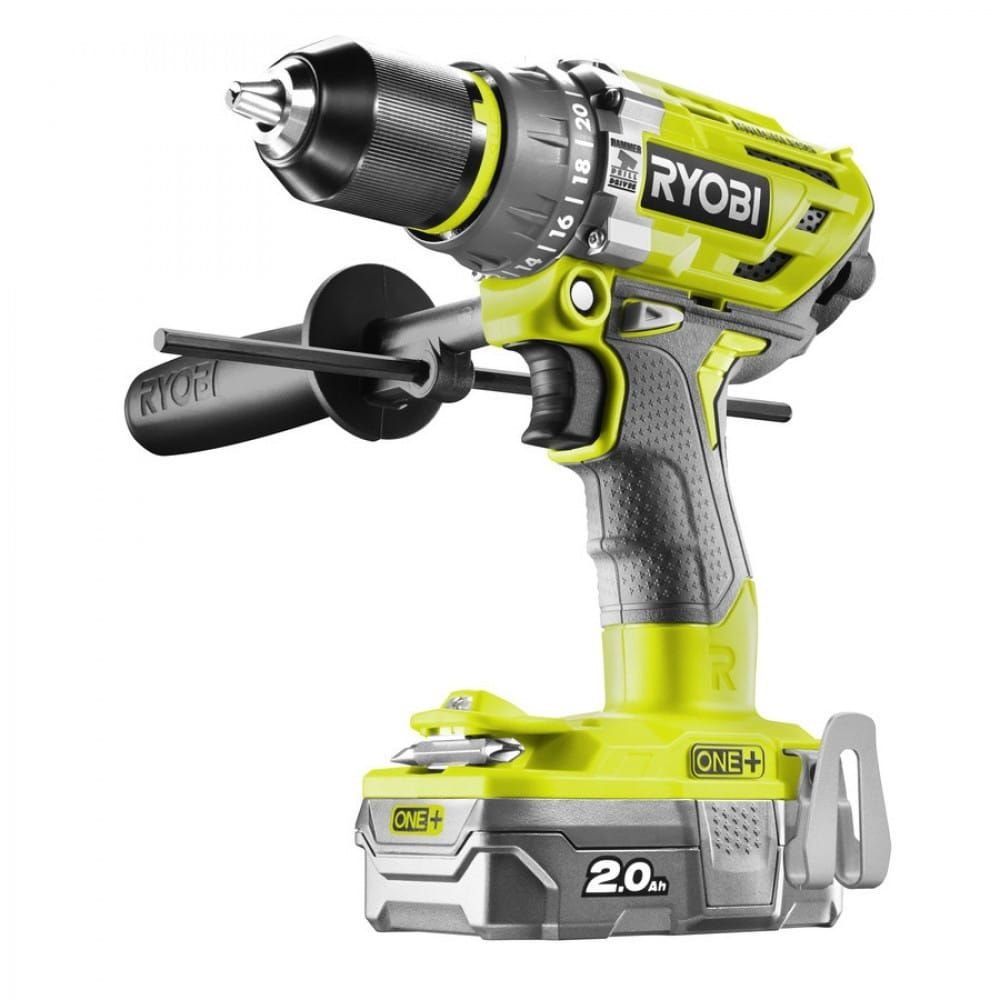 Дрель-шуруповерт бесщеточная аккумуляторная Ryobi R18PD7-220B ONE+ ...